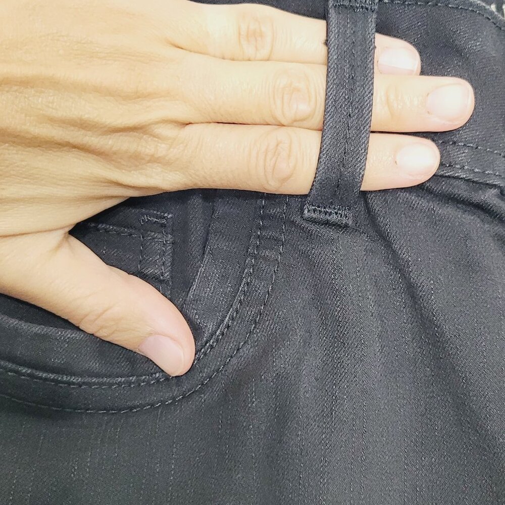 Riders by Lee Classic Black Jeans Cotton Blend Denim Straight Leg Plus Size 16 - Picture 6 of 12